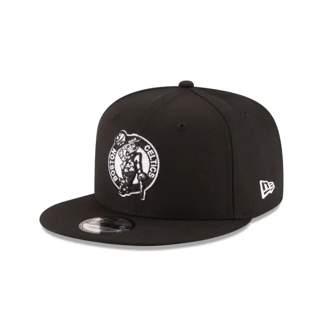 Boston Celtics Black-and-White 9Fifty NBA Snapback Cap