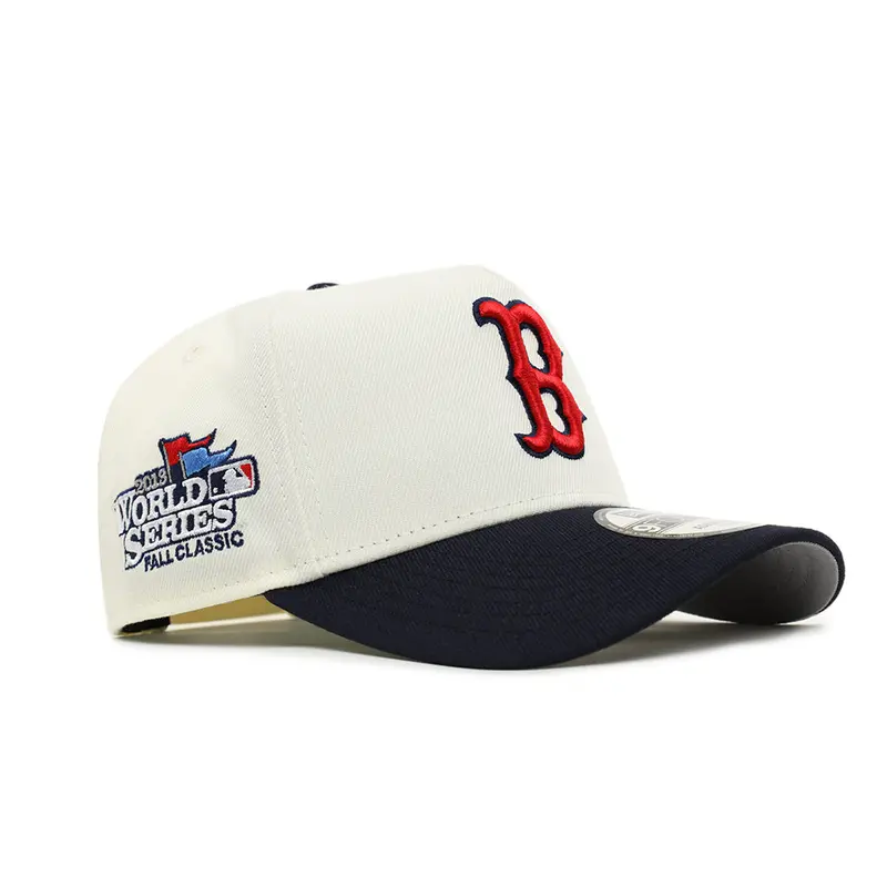 Boston Red Sox 2-Tone Chrome Navy & Black 2013 World Series 9Forty A-Frame Snapback