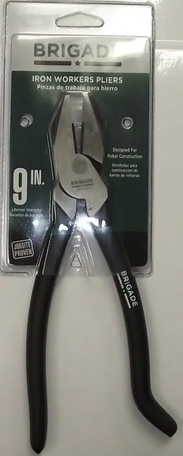 Brigade BR10696 9-Inch Ironworker Pliers – Cushion-Grip Ergonomic Design