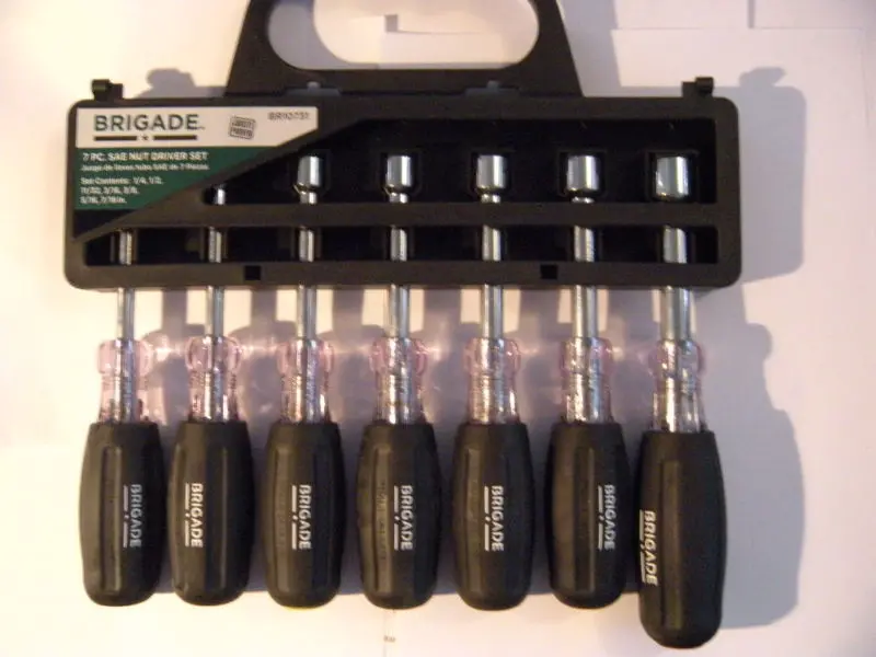 Brigade BR10731 7-Piece SAE Cushioned Nut Driver Set