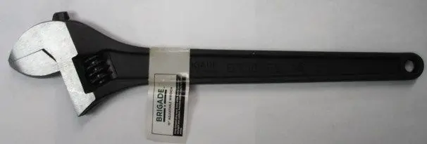 Brigade BR10869 15″ Adjustable Wrench – Black Finish, Precision Fit