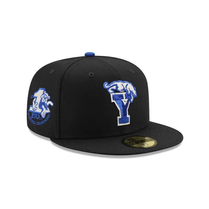 Brigham Young University BYU Cougars #1 National Champions Black SP NCAA 59Fifty Fitted Cap