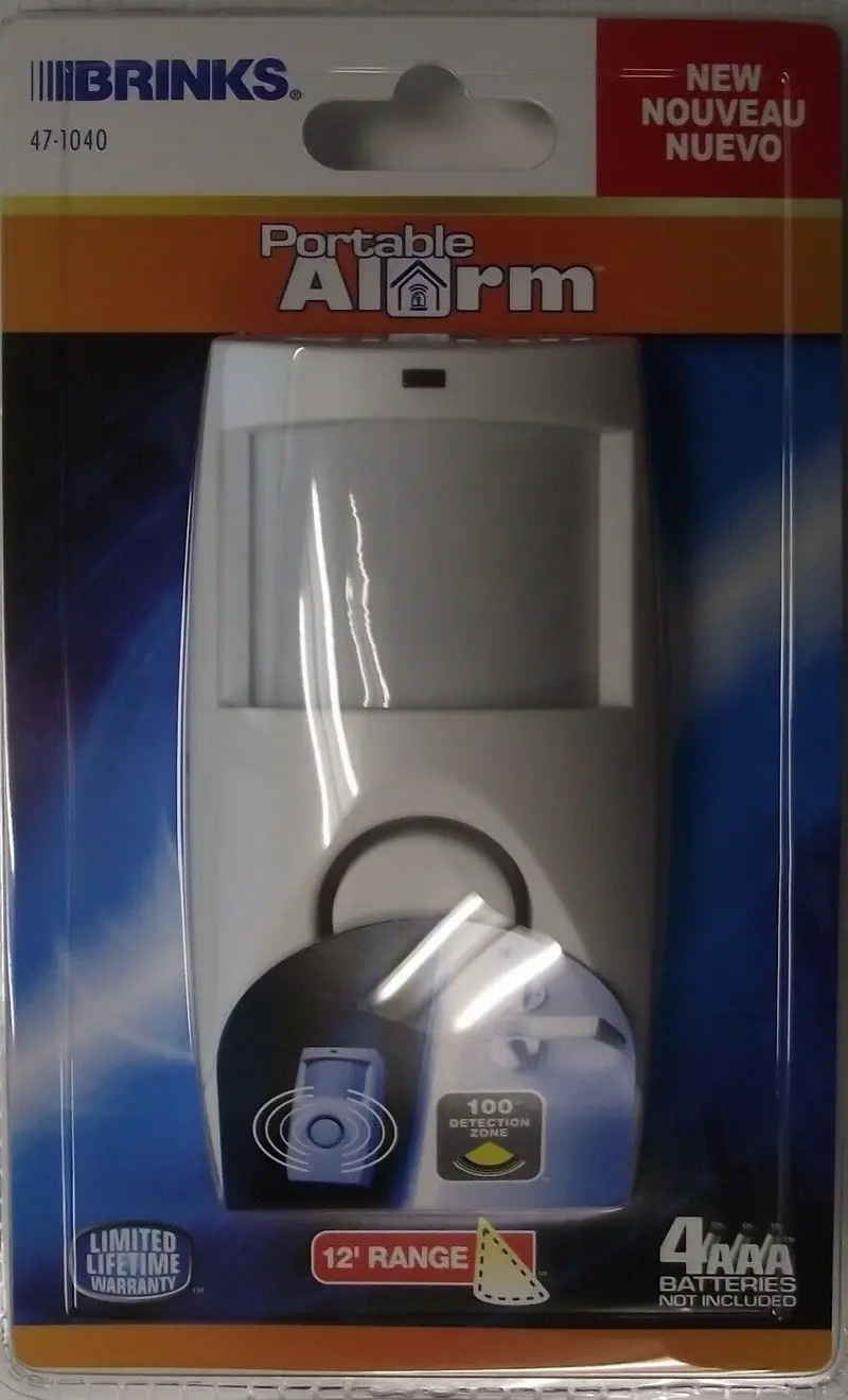 Brink’s Portable Motion-Sensing Security Alarm – 12-Foot Detection Range
