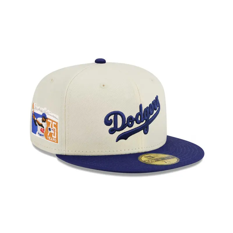 Brooklyn Dodgers Jackie Robinson 75th Anniversary Chrome & Royal 59Fifty Fitted Cap