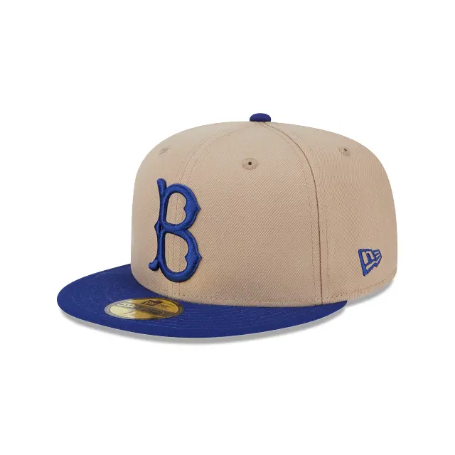 Brooklyn Dodgers Royal Blue & Camel 59Fifty Fitted Cap