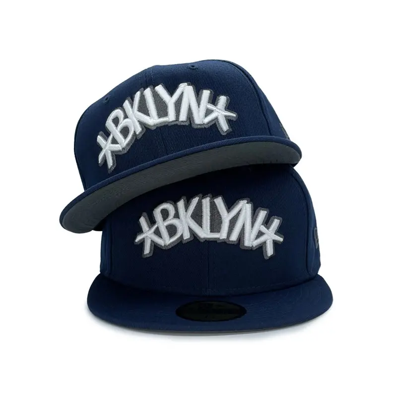 Brooklyn Nets Alternate Navy-and-Charcoal UV-Protected 59Fifty Fitted Cap