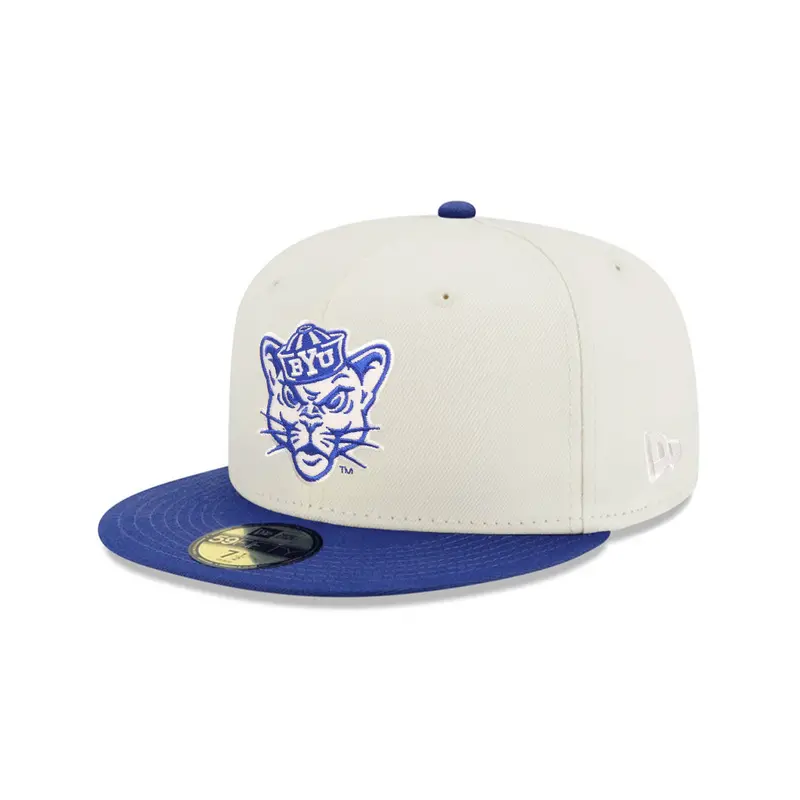BYU Cougars Chrome Royal & White 2-Tone NCAA SP 59Fifty Fitted Cap