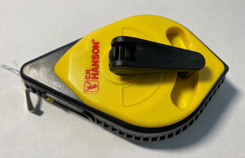 C.H. Hanson 11009 Professional Chalk Line Reel – 100-Foot Capacity with Rapid 3.5× Rewind