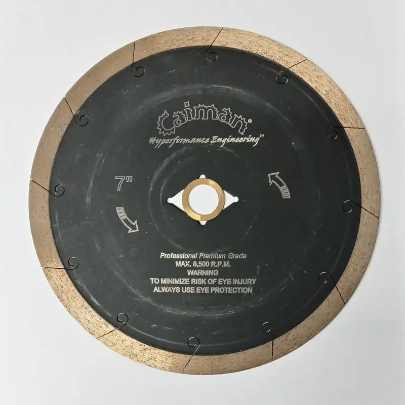 Caiman 10170 7″ Premium Turbo Diamond Blade for Porcelain Tile – 5/8″ Arbor