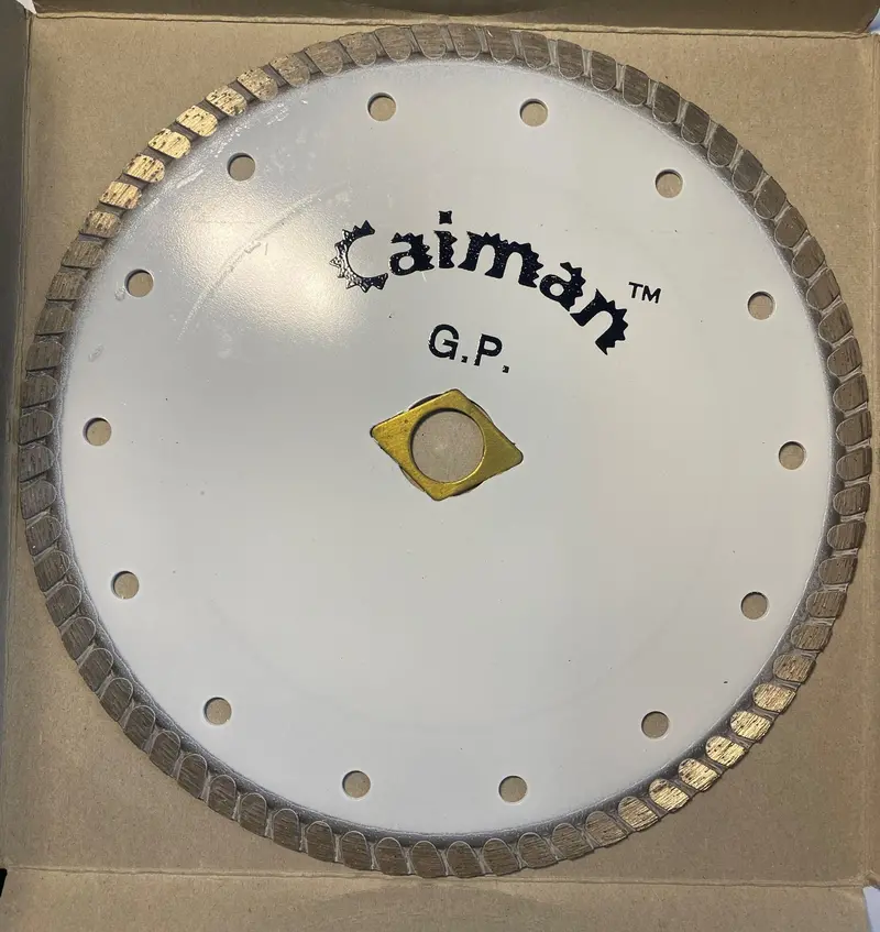 Caiman 11702 7-Inch Premium Turbo Diamond Blade — Compatible with 5/8″ and 7/8″ Arbors