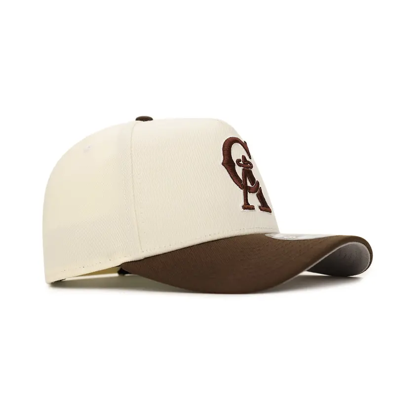 California Angels Chrome & Brown 9Forty A-Frame Snapback