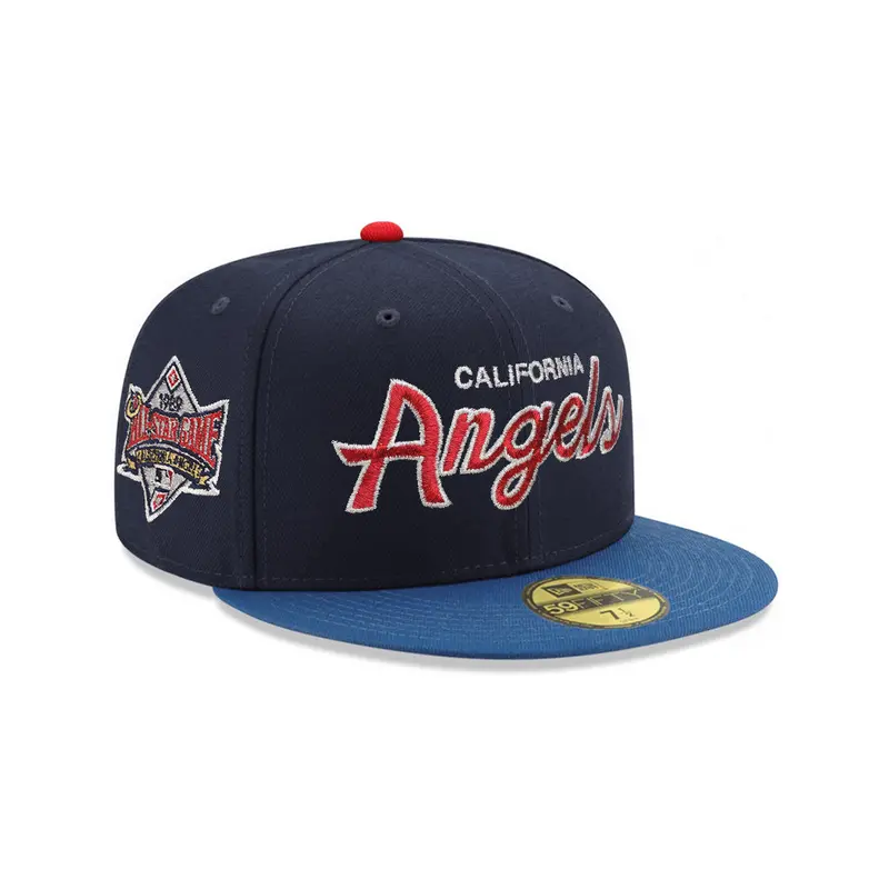 California Angels Retro Fitted Cap – Navy Blue, 1989 All-Star Game Edition
