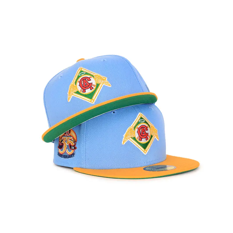 California Angels Sky Blue and Yellow Two-Tone 35th Anniversary SP 59Fifty Cap