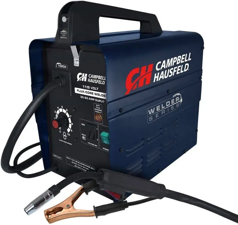 Campbell Hausfeld Flux-Cored Wire Welder – 115V, 90-Amp, Portable MIG Setup