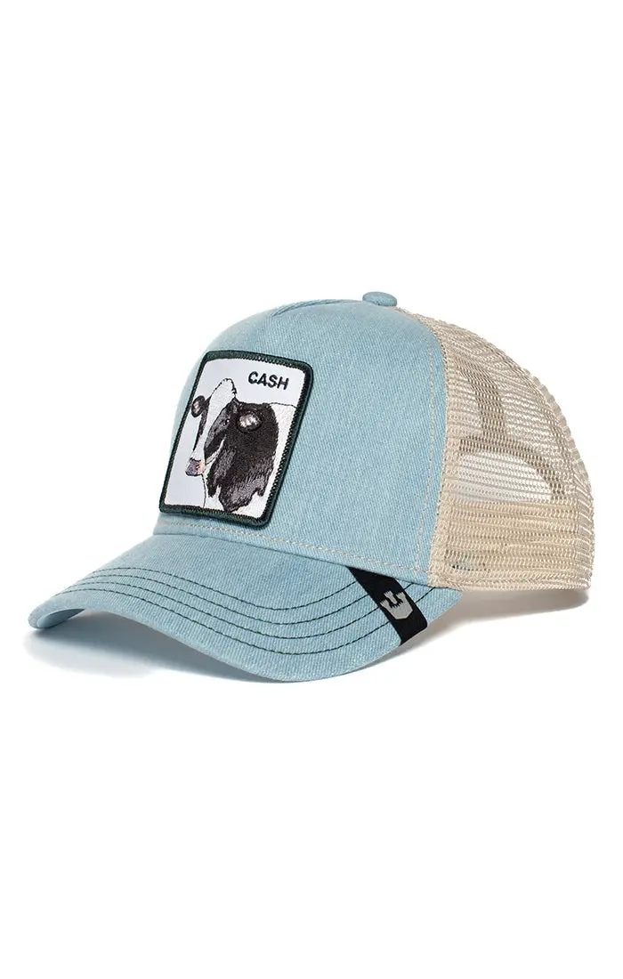 Cash Cow Denim Animal Farm Snapback Trucker Hat