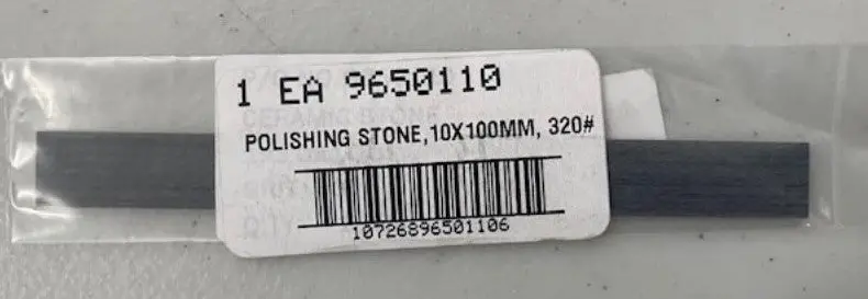 CH HANSON 10mm x 100mm Polishing Stone – 320 Grit