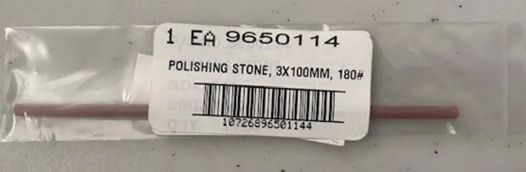 CH HANSON 3mm x 100mm Polishing Stone – 180 Grit