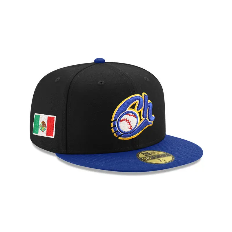 Charros de Jalisco Baseball Club Flag-Inspired Cap – Black & Royal Blue New Era 59Fifty Fitted
