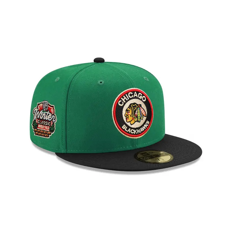 Chicago Blackhawks Green & Black Winter Classic 59Fifty Fitted NHL Hat
