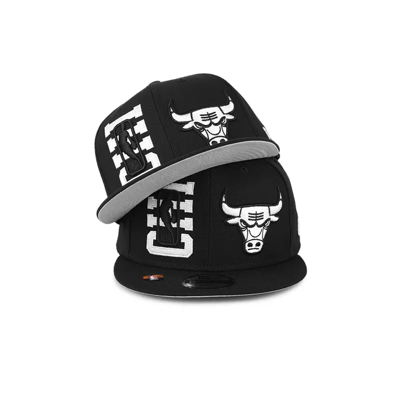 Chicago Bulls 2022 NBA Draft Black-on-White 9Fifty Snapback Cap