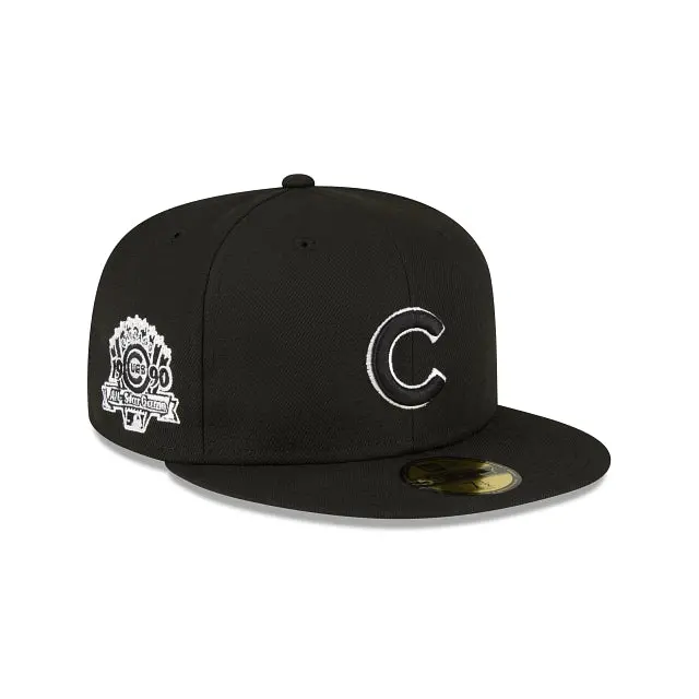 Chicago Cubs All-Star Game Black-and-White Side Patch 59Fifty Cap