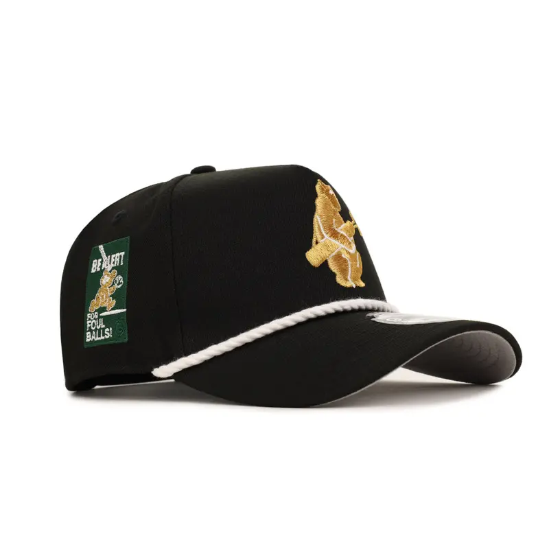 Chicago Cubs Black & Gold Rope Motif ‘Be Alert’ SP 9Forty A-Frame Snapback