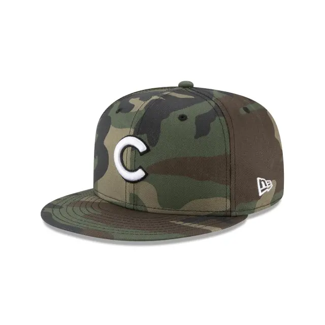 Chicago Cubs Woodland Camo Pattern 59Fifty Fitted Hat