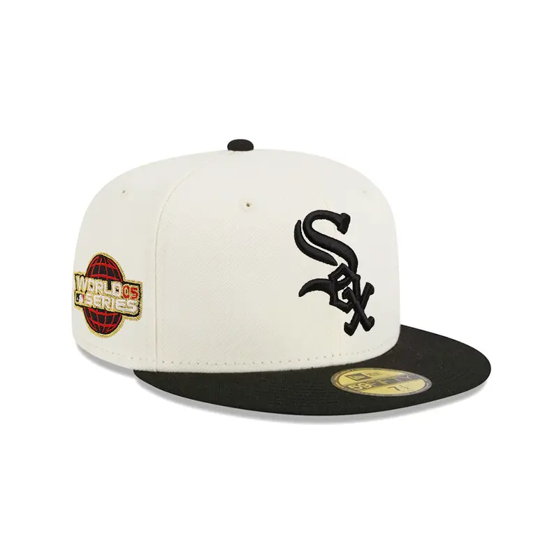 Chicago White Sox Chrome Black 2005 World Series Champions 59Fifty Fitted Cap