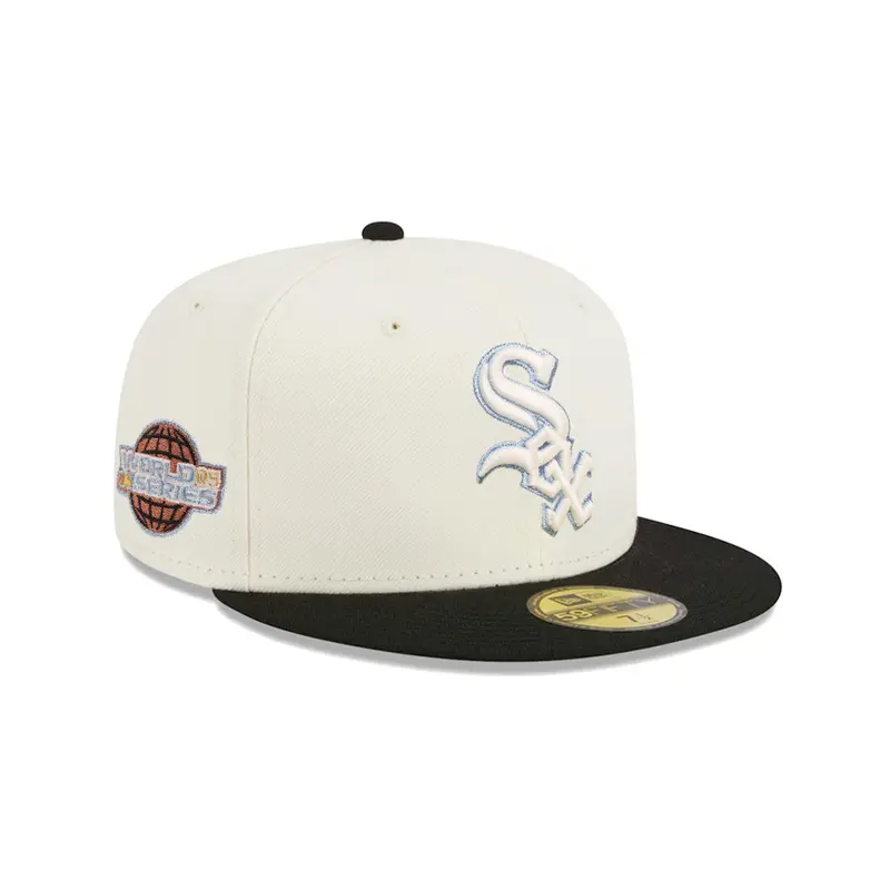 Chicago White Sox Chrome Black & Silver 2-Tone 2005 World Series SP 59Fifty Fitted Cap