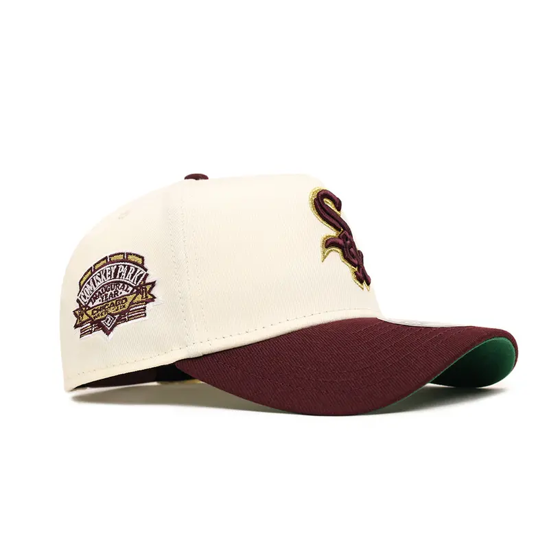Chicago White Sox Chrome & Maroon Two-Tone Comiskey Park 95th Anniversary 9Forty A-Frame Snapback