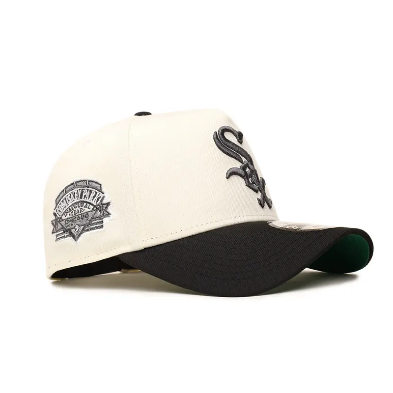 Chicago White Sox Chrome on Black Two-Tone Comiskey Park SP 9Forty A-Frame Snapback