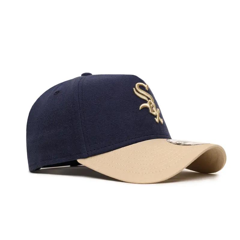 Chicago White Sox Moleskin Navy-and-Tan 9Forty A-Frame Snapback