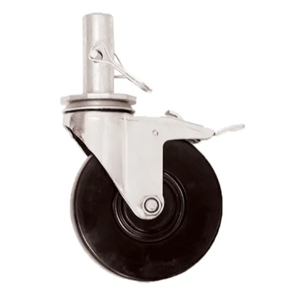 Circle Brand 5″ Round-Stem Caster – Heavy-Duty Wheel for 6-Foot Aluminum Scaffolds