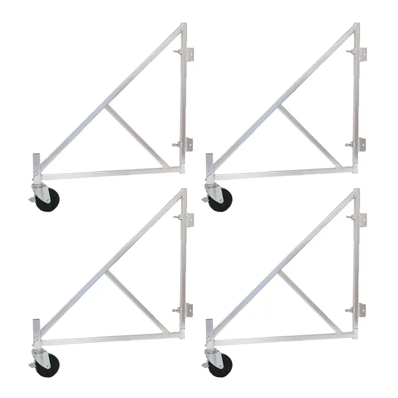 Circle Brand Large Aluminum Outrigger Kit with Casters (4-Piece)