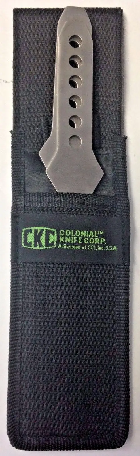 CKC 1081058 Colonial Throwing Knives — Silver Finish, Bulk Pack (1 Pair)