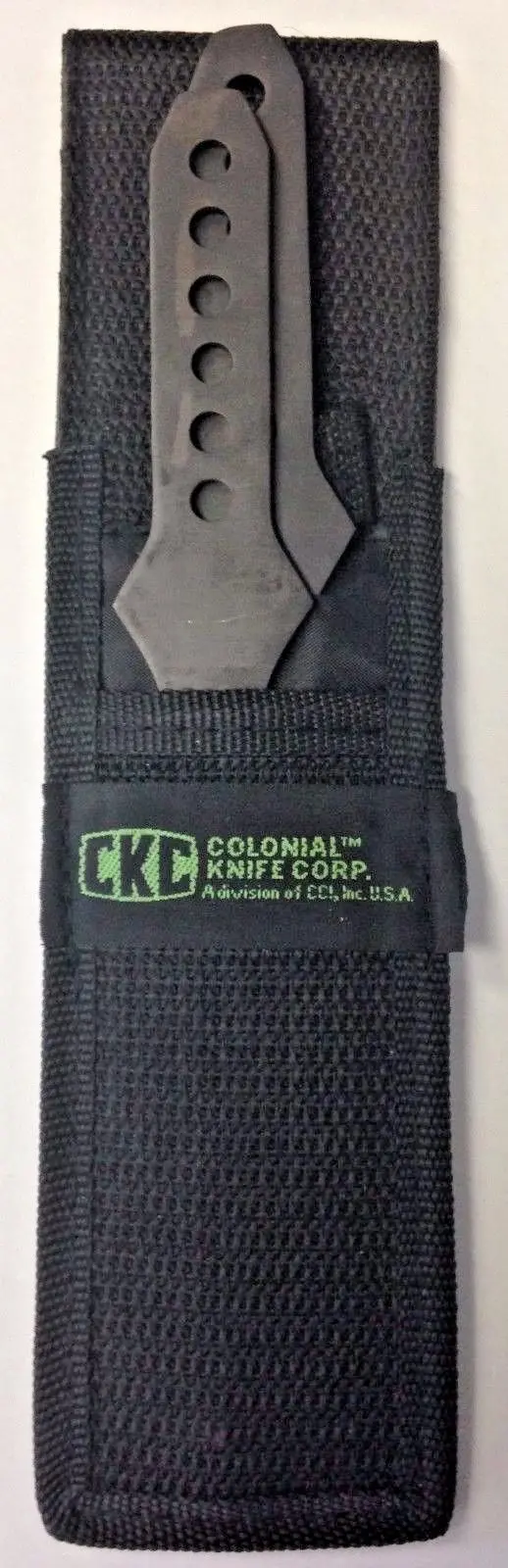 CKC 1081058BLK Colonial-Style Throwing Knives — Black Finish, Bulk Pack (1 Pair)