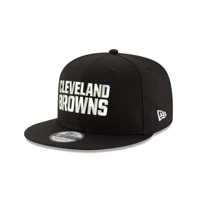 Cleveland Browns Black-and-White NFL 9Fifty Snapback Hat