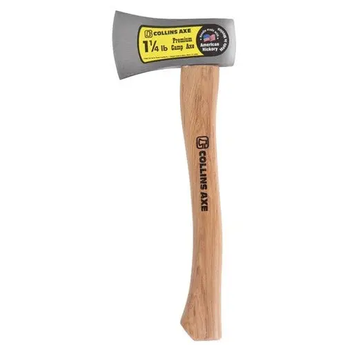Collins HC-1¼HX-C Forged Steel Single-Bit Hunting Axe – 14-Inch Handle, 1.25 lbs