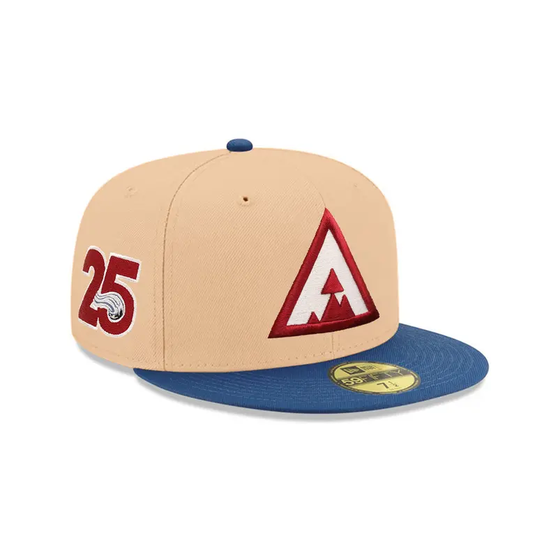 Colorado Avalanche 25th Anniversary Candied Pecan-and-Blue Two-Tone NHL 59Fifty Fitted Cap