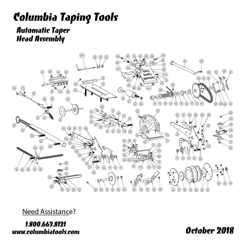 Columbia Automatic Taper Head Replacement Kit