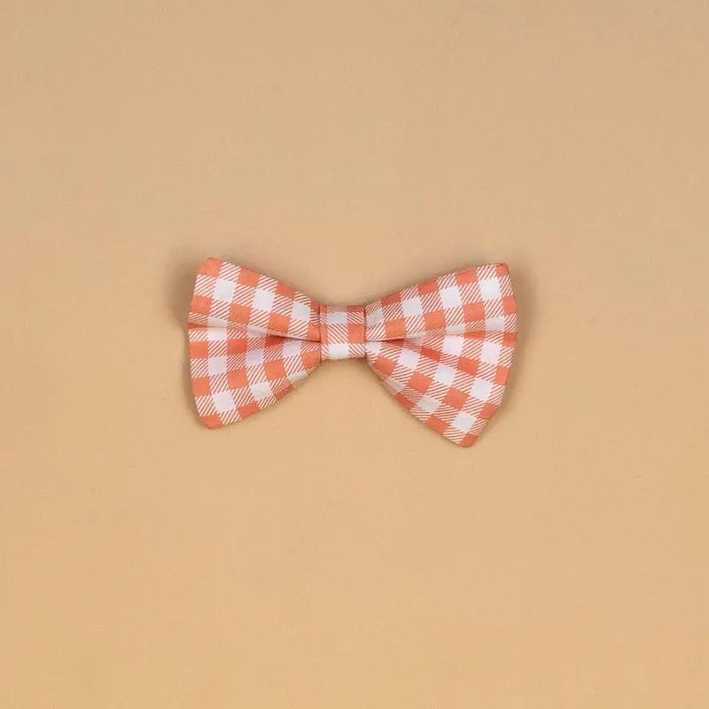 Coral Buffalo Check Extra-Long Necktie