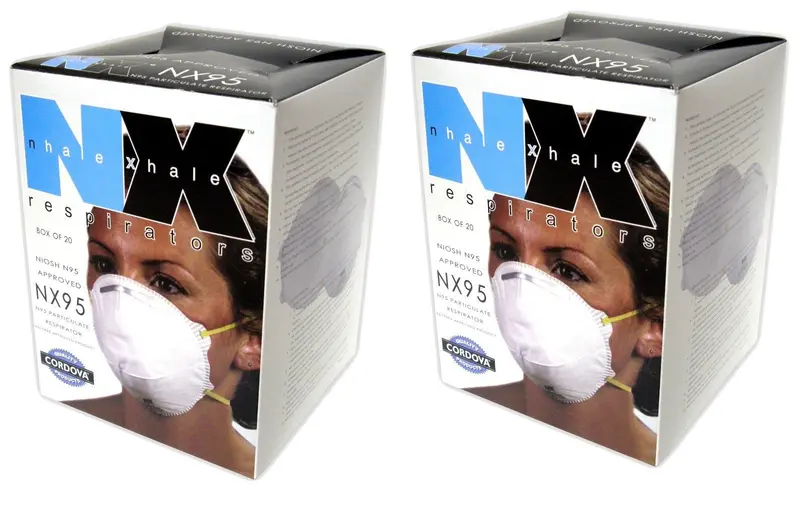 Cordova NX95 N95 Particulate Respirator Masks – 40 Count (2 × 20-Pack)