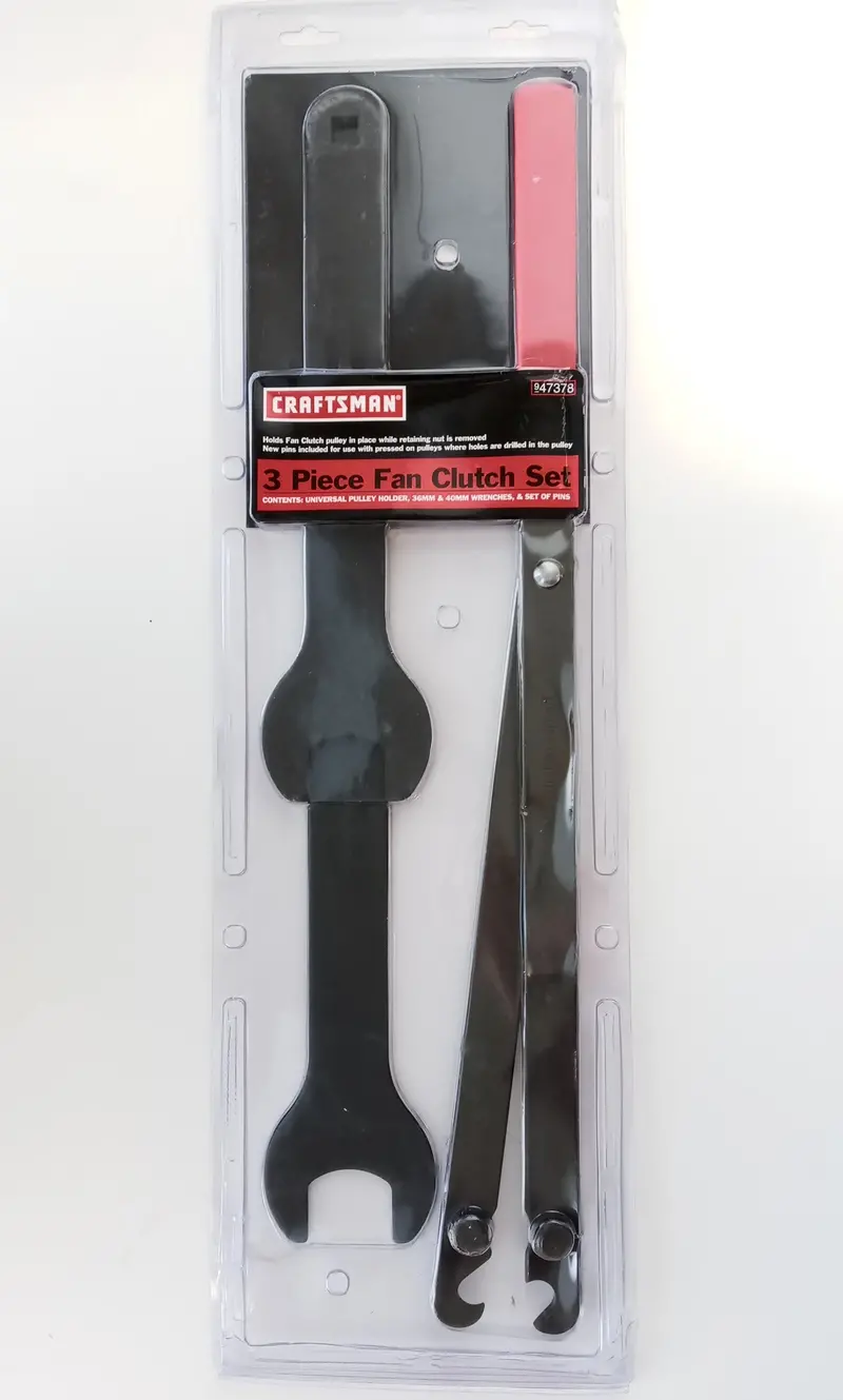CRAFTSMAN 47378 Fan Clutch & Pulley Holder Set — 3-Piece Automotive Tool Kit