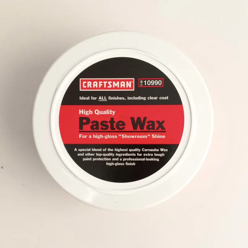 Craftsman Premium Carnauba Paste Wax – USA-Made Automotive Finishing Wax, 10 oz (Model 10990)