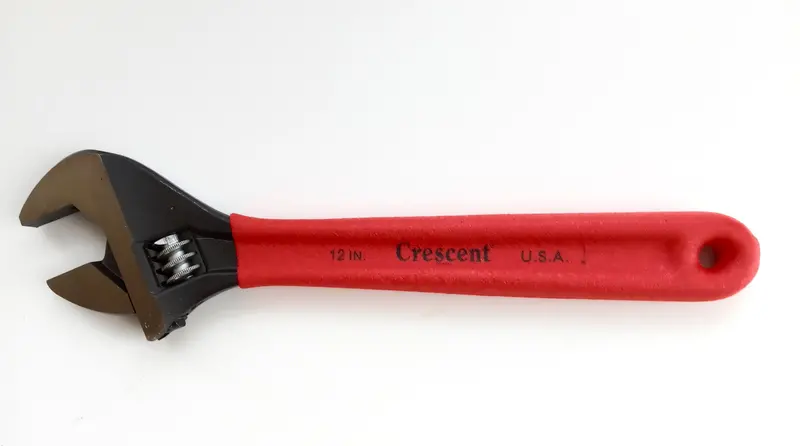 Crescent 12-Inch Adjustable Wrench – Black Oxide Finish with Cushion Grip (USA-Made, Model AT112C)