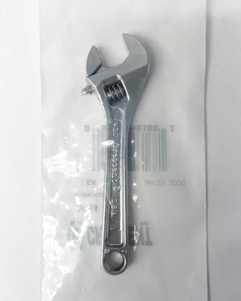 Crescent 4-Inch Adjustable Wrench – 1/2-Inch Jaw Capacity, USA-Made (Model AC14)