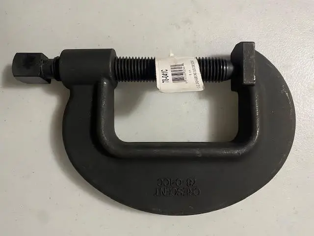 Crescent 78-041C Heavy-Duty C-Clamp – 4-5/8″ Capacity, 20,000 lb Clamping Force