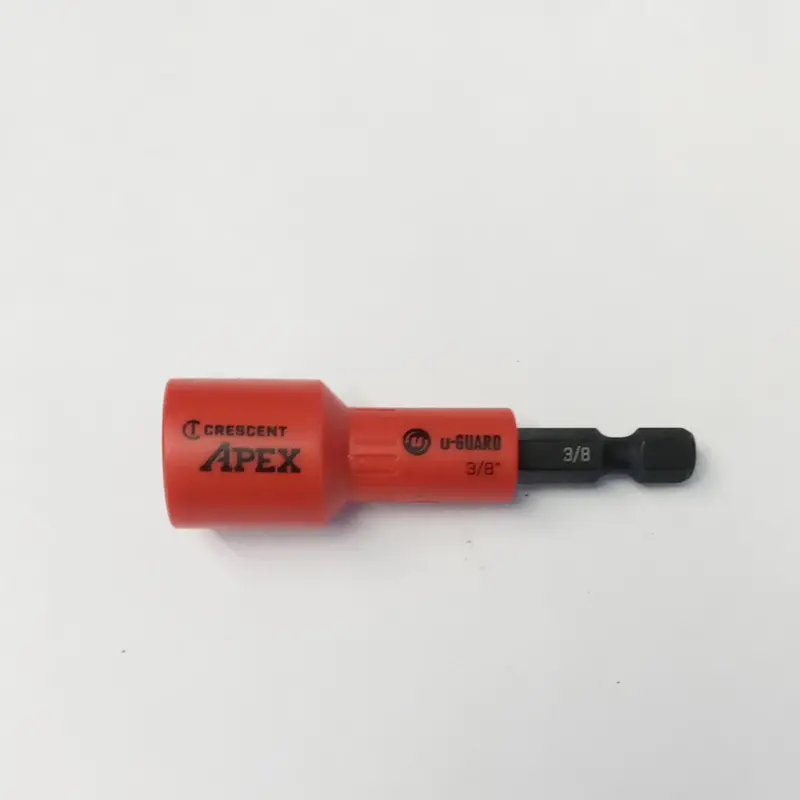Crescent CAUGN2DHX24 U-Guard Magnetic Nutsetter – 3/8″ Drive, Single-Piece Precision Fastening Tool