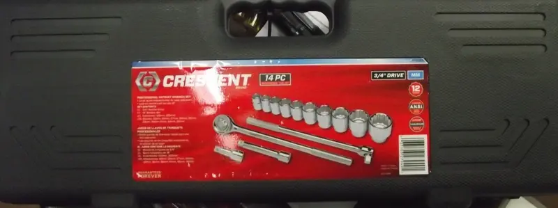 Crescent CTK14MEM 14-Piece Metric 3/4″ Drive Socket Set for Mechanics