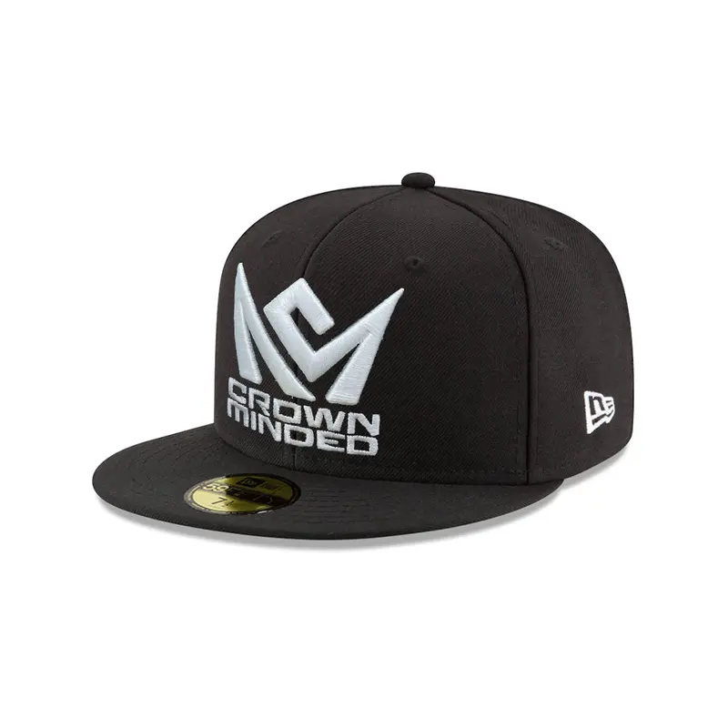 CrownMinded Black & White 59Fifty Fitted Baseball Cap